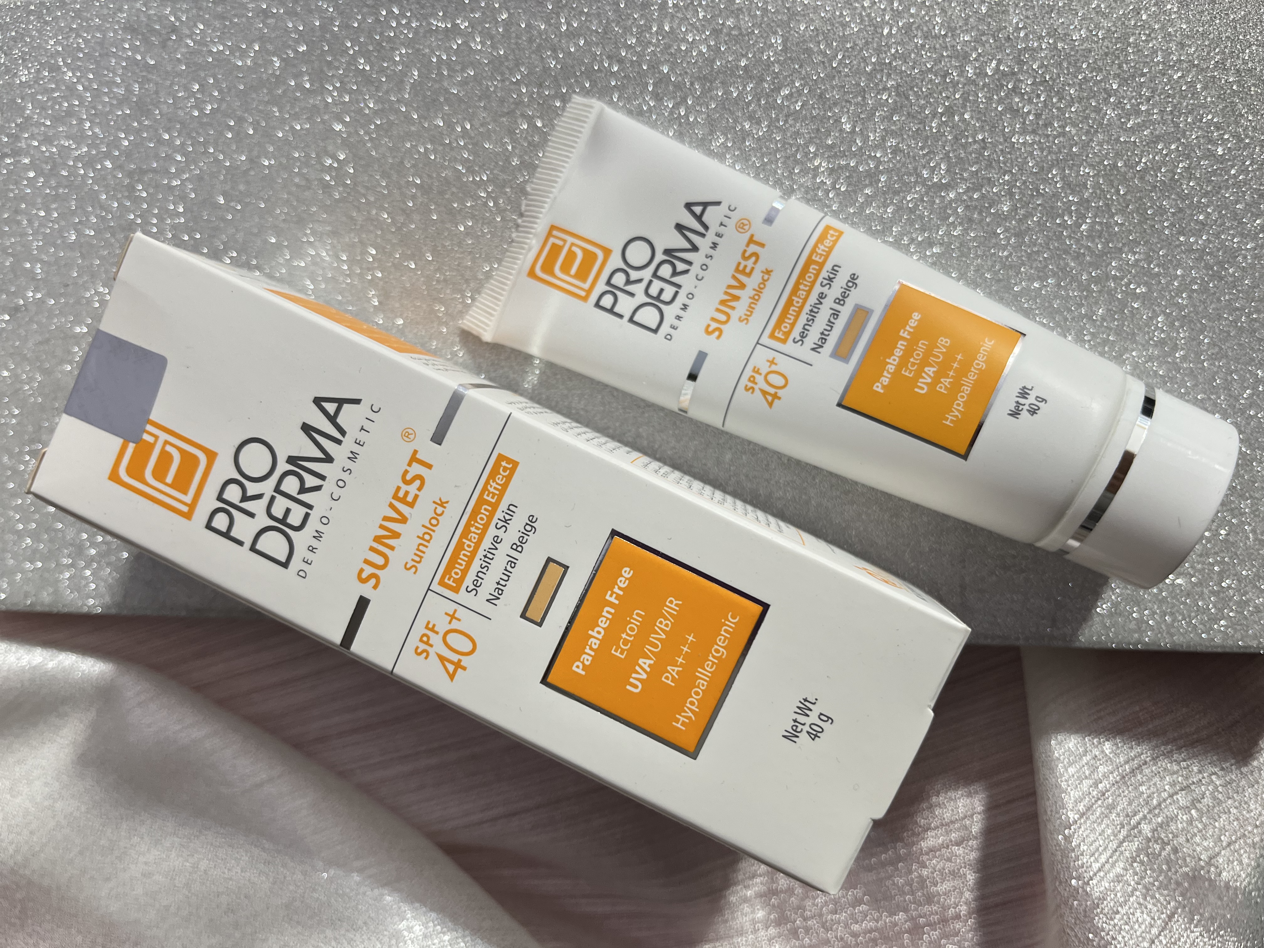 ضد آفتاب رنگی ۴۰ درصد پرودرما