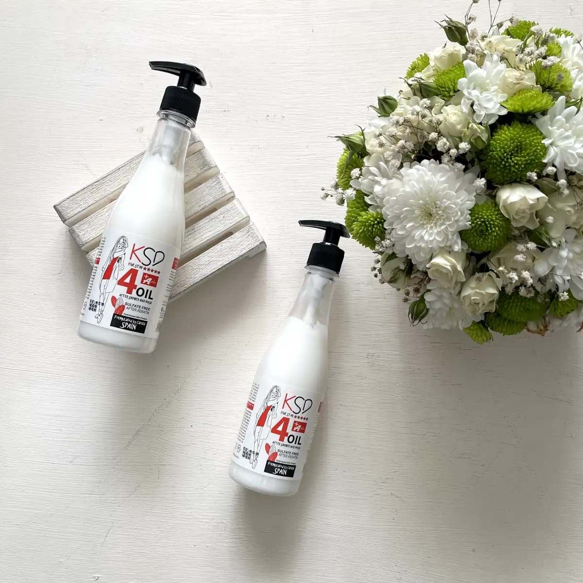 ماسک مو فاقد سولفات با آبکشی برند KSD