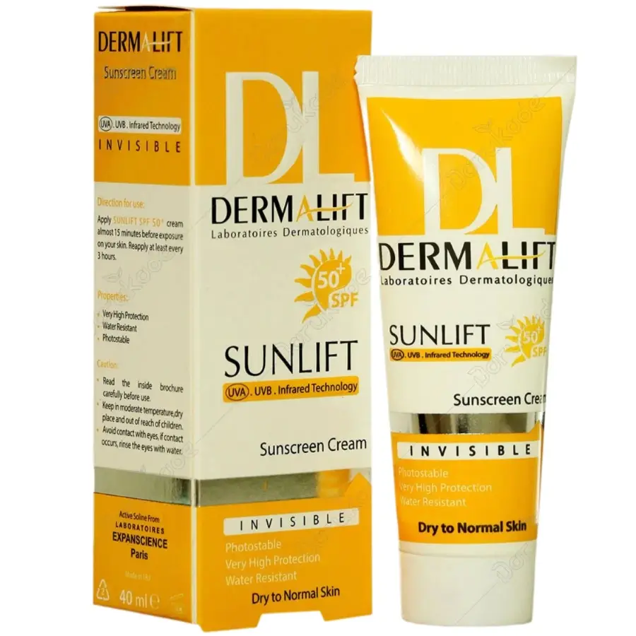 ضدآفتاب غیر رنگی پوست خشک درمالیفت